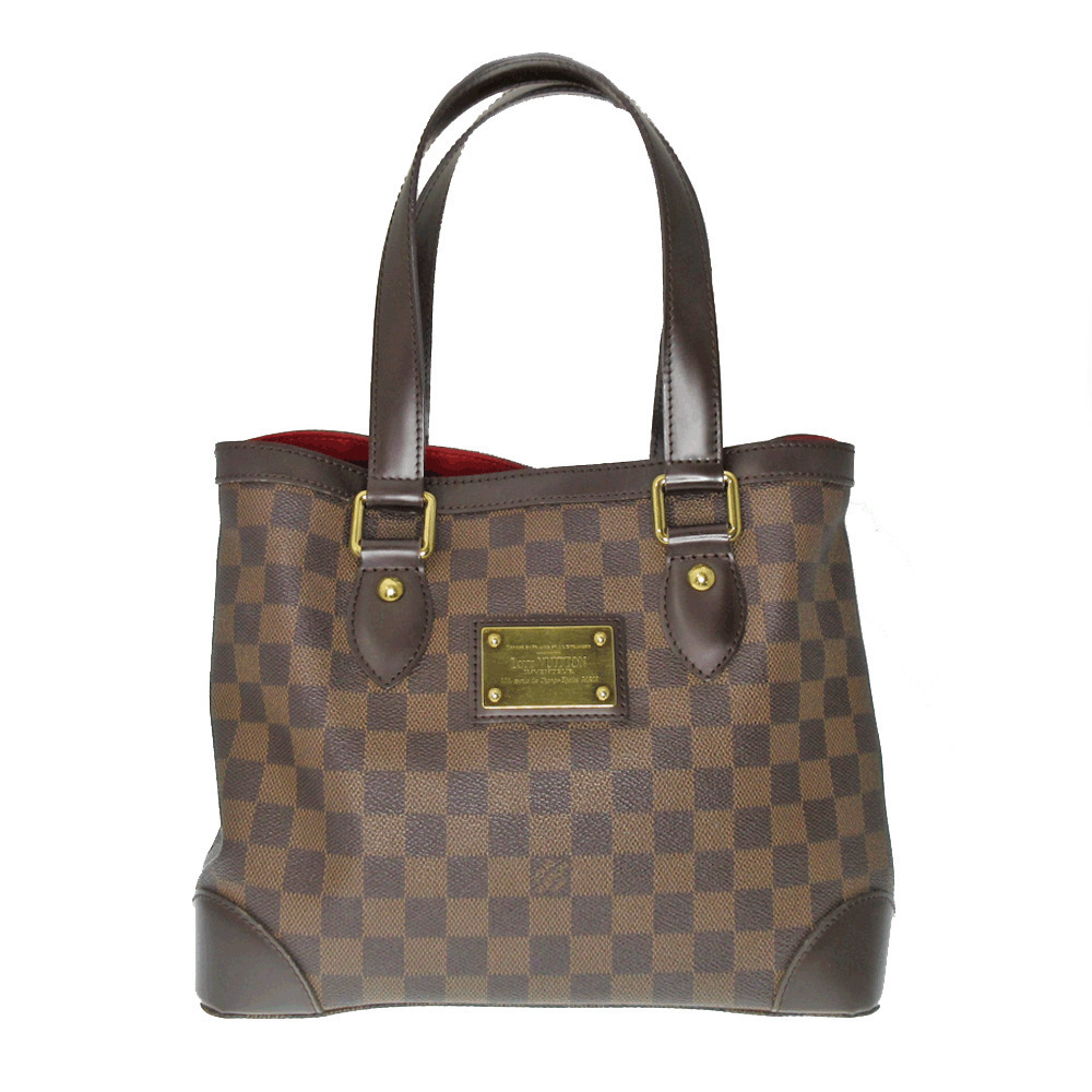 LOUIS VUITTON Hampstead Damier Canvas Ebene Brown Handbag
